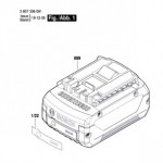 Bosch 2 607 336 095 GBA 18V Slide-In Accu Package Spare Parts